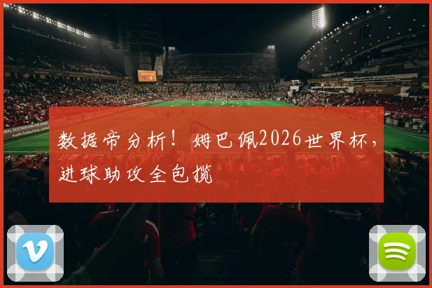 数据帝分析!姆巴佩2026世界杯,进球助攻全包揽